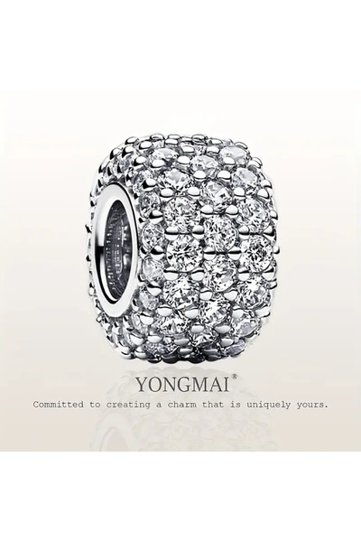 Singularis S925 Gümüş Zirkon Taşlı Parlak Charm – DIY Bileklik ve Kolye Boncuğu