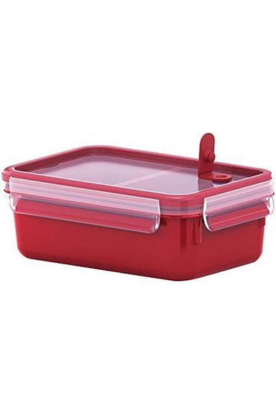 TEFAL Master Seal Micro Box 1.0 Litre Food Container With Inserts, Red, Plastic