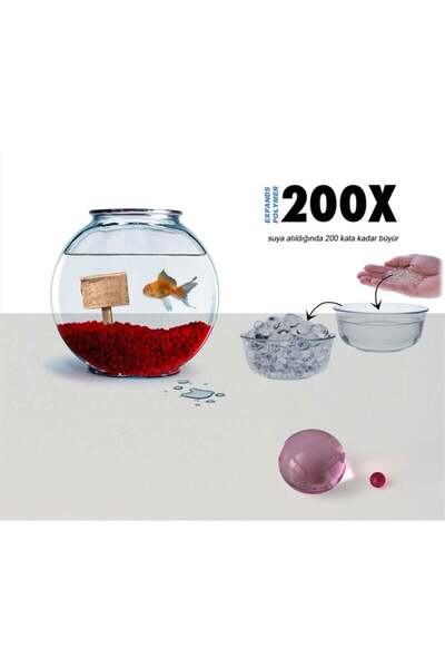 Evvano Suda Büyüyen Polymer Vazo ve Akvaryum Taşları