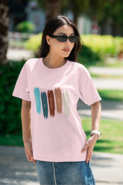 ArtYus TRIOCĂ CU MÂNĂ SCURTĂ CU Gât rotund, imprimat prin transfer, cu textul...