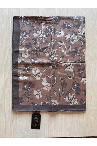 ZER Floral Motif Floral Patterned Special Design Shawl