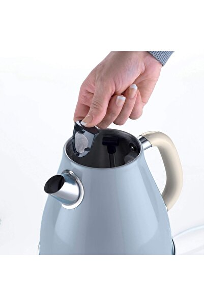 ARIETE Vintage Electric Kettle, 1.7L, 2000W, Auto Shut-Off, Cordless Base, Removable and Washable Fi
