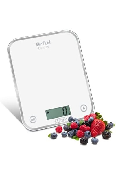 TEFAL Kitchen Scale | Cooking Scale Optiss | LCD Screen | Up to 5 Kg | 1g Graduation | White | 2 Yea