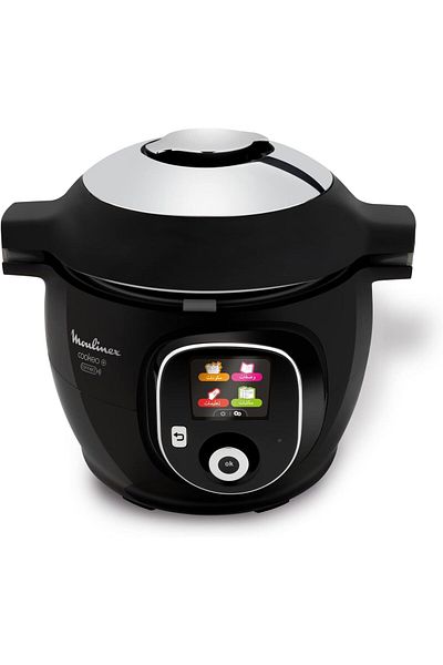 Moulinex Multicooker |Cookeo+ Connect Smart 6L Electric Cooker | 100 Built-in Recipes |Bluetooth-Con
