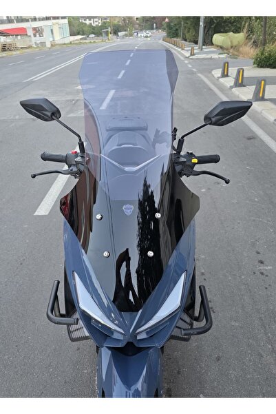 MOTOCAM Küba Newcity 125 Siperlik Ön Cam 2023-2025 Model 78cm Füme Renkli 4mm...