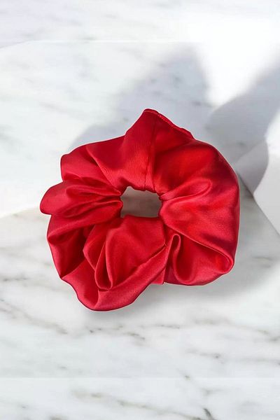 Mutenaura Red Color Satin Bagel Buckle