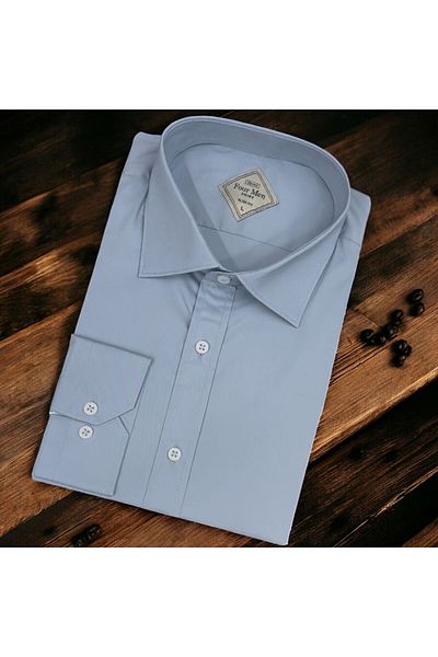GÖMLEK GALERİSİ Slim Fit Slim Fit Plain Long Sleeve Men's Shirt