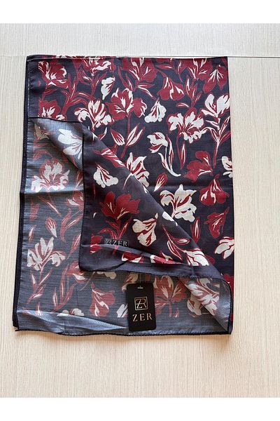 ZER Floral Motif Floral Patterned Special Design Shawl