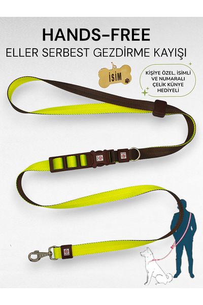 CARAMELOS Hands-Free Hands-Free Dog Walking Strap- Dog Walking Strap - Hands Free- Dog Walking Leash