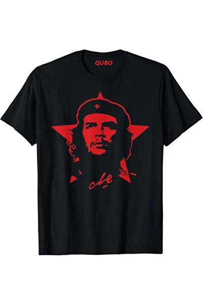 qubo sportswear & company تيشيرت أسود مطبوع عليه صورة للجنسين من كيوبو، بياقة...