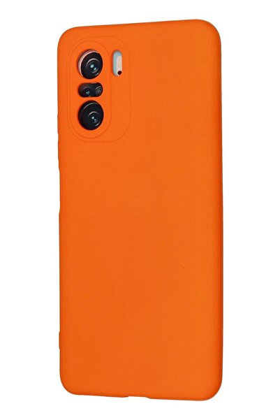 CepteToptan Myt09 Xiaomi Poco F3 Case Nano Inside Velvet Silicone - Orange