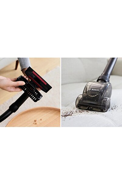 Bosch Turbo Halı Döver Başlıklı Güçlü Motor, Toz Torbasız