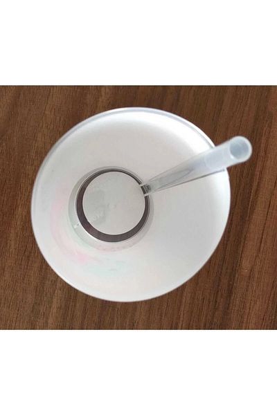 PRATİKOBA Gcups Glass with Self Straw and Straw 400 Ml G258