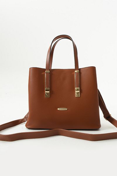 çkn sedat çakan çanta & fular & aksesuar 1324 3 Compartment Women's Hand Shoulder Diagonal Bag