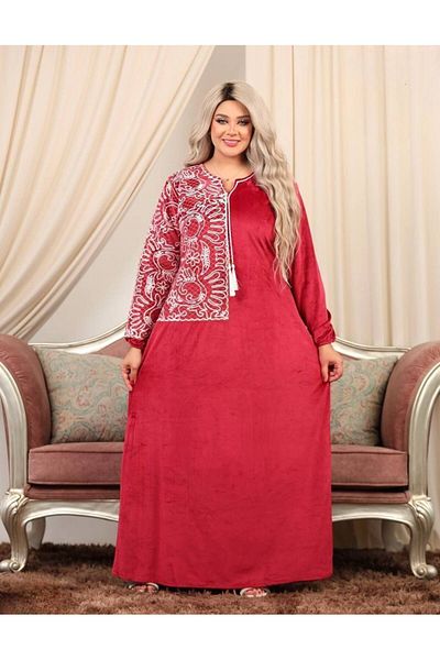 Generies High quality velvet Arabic jalabiya with a wonderful design