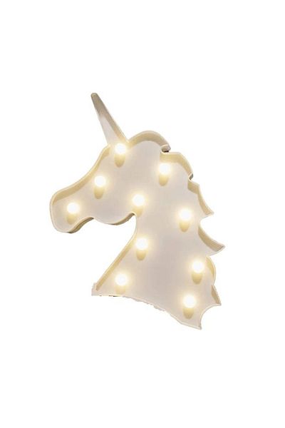 Raffine LED Unicorn Shaped LED Light Table Lamp White Horse Decoration Bedside Lamp Table Decoration Light