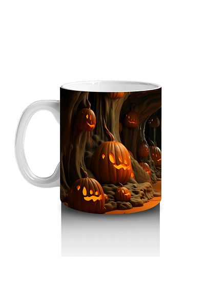 Luluyen Pumpkins Looking through the Fog Tunnel – Gift Coffee Mug