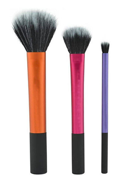 Raffine مجموعة فرش مكياج من 3 قطع