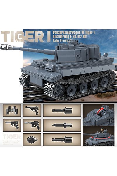Choice1 Tiger I heavy tank 1 WW2 Military Classic Model Tiger Leopard KV-1 KV-2 IS-2 Heavy Tank Collection M