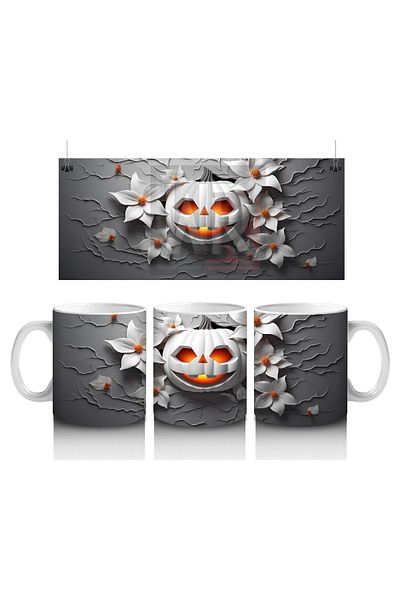Luluyen Shining Pumpkin between Half Walls – Gift Coffee Mug