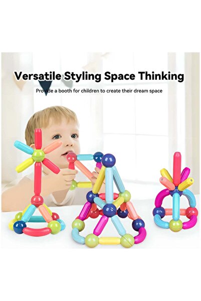 LIXADA 36pcs Magnetic Sticks Blocks Building Toys for Youngsters