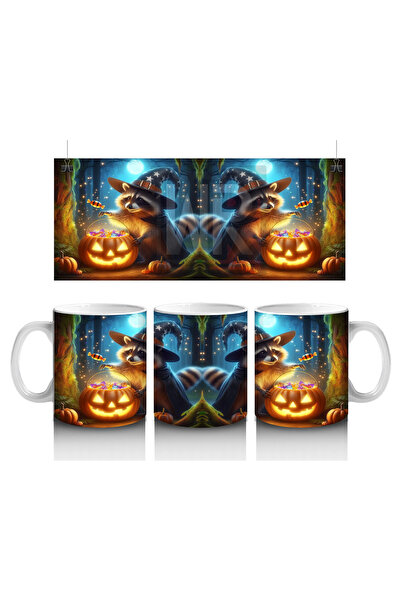 Luluyen كوب مطبوع عليه شخصيات وحش ملونة بموضوع الحلوى، مثالي لعيد الهالوين