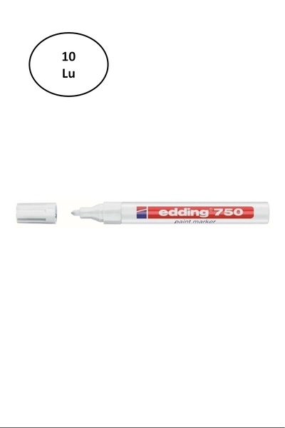 PRATİKOBA Edding Paint Decor Marker White E-750 10 pcs