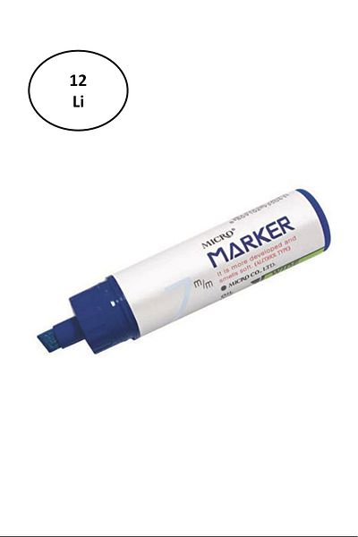 PRATİKOBA Micro MMP-1001/M 10 mm Blue Marker Pen 12 pcs