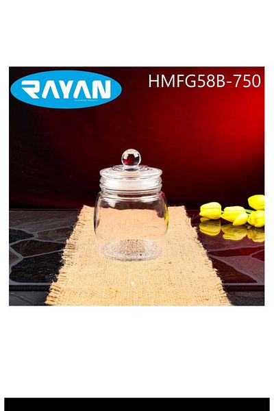 PRATİKOBA Glass Jar 750 CC Royaleks-HMFG58B-750