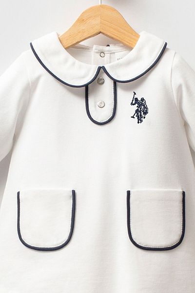 U.S. Polo Assn. U.S. Polo Assn Baby Girl White Dress