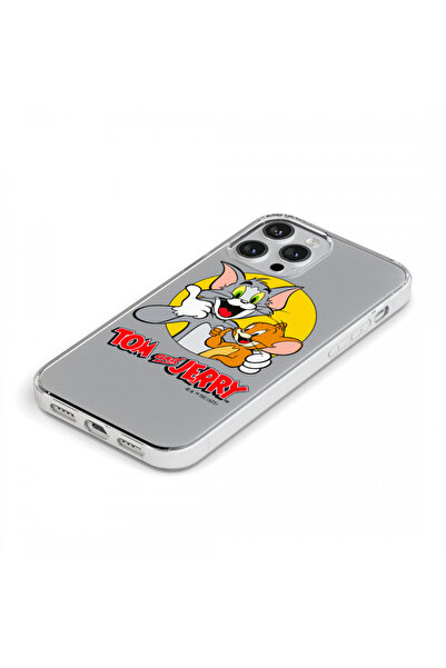 SOHO Case compatible with Samsung Galaxy A31, slim silicon model, Tom & Jerry, Transparent
