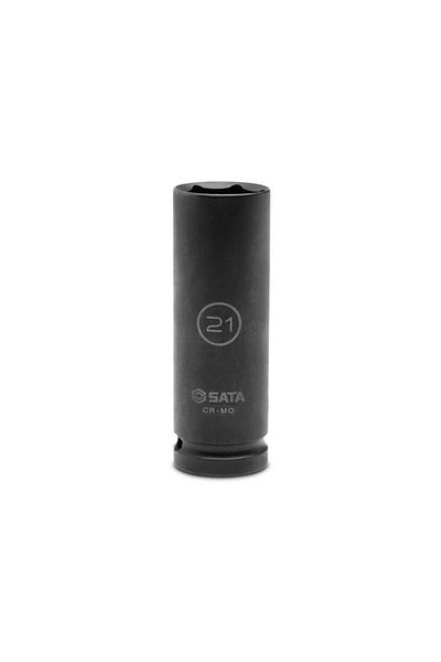 SATA impact socket wrench head, 1/2", 21mm