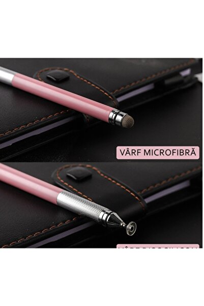 Bibilel Universal Stylus Pen 2-in-1 for Tablet, Phone or Touchscreen Laptop, Pink