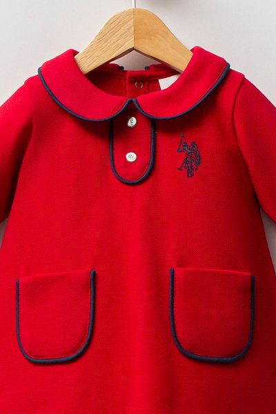 U.S. Polo Assn. U.S. Polo Assn Baby Girl Red Dress