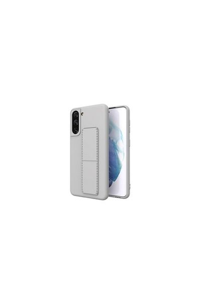 SOHO Protective Case with Magnetic Metal Stand for Samsung Galaxy S21, Gray