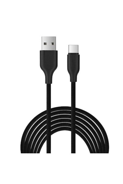 Bibilel Cablu de încărcare/date Tip C, lungime 1 m, ranforsat, negru, BBL1026