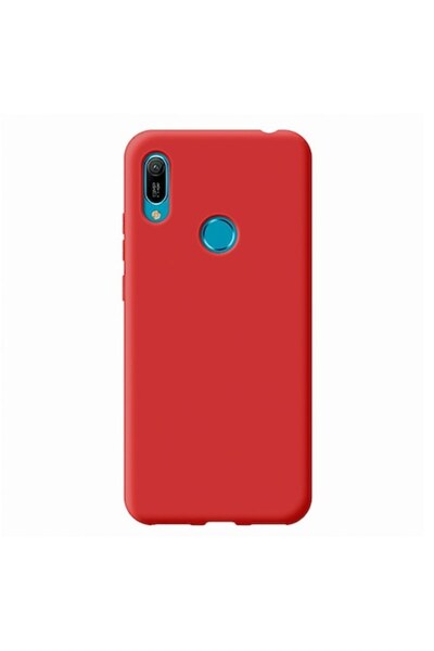 Bibilel High-Quality Protective Case for Huawei Y6 2019, Slim TPU Bumper, Red