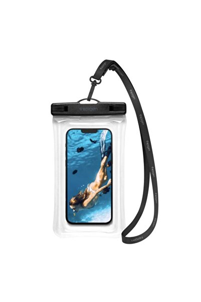 SOHO Submersible Case with Strap Compatible with Devices up to 8.2 inches, TPU, Black-Transparent
