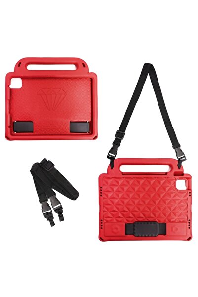 SOHO Foam Case Compatible with Apple iPad 9.7'' 2017, 2018, Diamond Model, Handle Stand, Attachable Strap