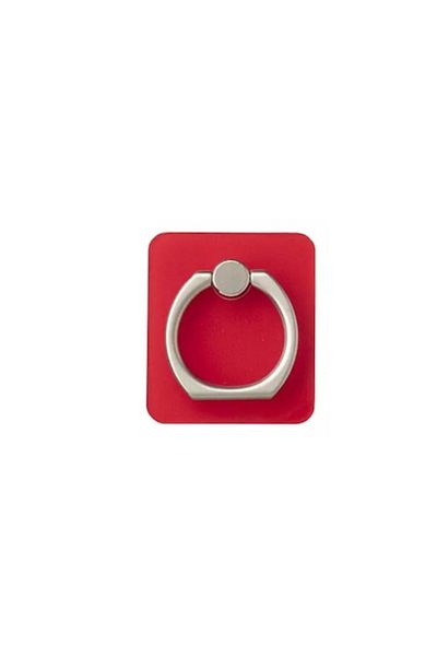 SOHO Phone holder with ring compatible with Smartphone, 360-degree rotation, Red