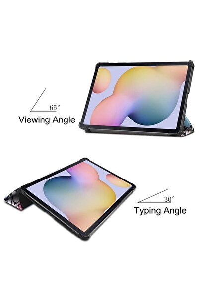 Bibilel Husă tip Book Cover pentru Samsung Galaxy Tab S7 FE 12.4'', T730/T736 2021, cu suport pentru stilou inteligent, piele naturală