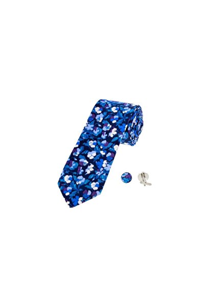 GIANNI FERAUD Cotton Tie and Cufflinks Set Gianni Feraud, Floral Pattern