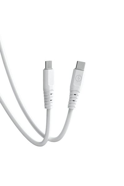 SOHO Cablu de încărcare rapidă și transfer de date, USB-C la USB-C, PD 100W, 6A, 1M, Alb