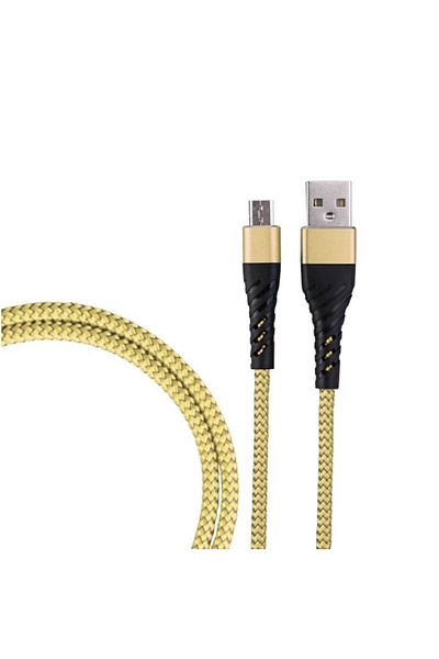 SOHO Charging Cable USB to Micro USB-C / Type-C, 1M, Gold