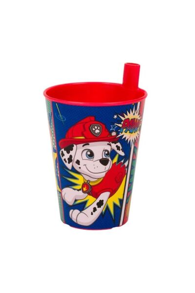 Bibilel Kids Pahar de plastic cu pai nedetașabil, 260 ml, Patrula Cățelușilor