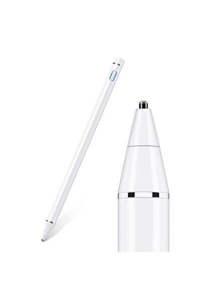 SOHO Creion Touch Pen grafic, varf 1.4 mm, incarcare USB, LED, compatibil cu Android si iOS, Alb