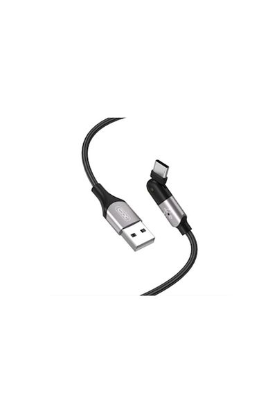 SOHO Cable with Type-C 180-degree rotating connector, USB to Type-C, 1.2 m, Black