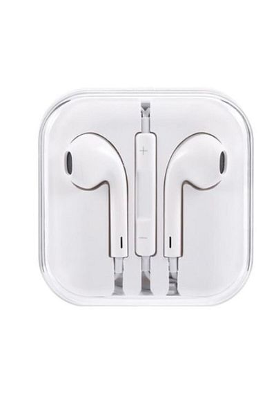 MOBİ STORE Headphones with Microphone and Volume Control for iPhone, 3.5mm Jack, White
