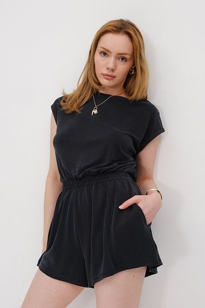 Addax Backless Modal Short Jumpsuit Tlm1140