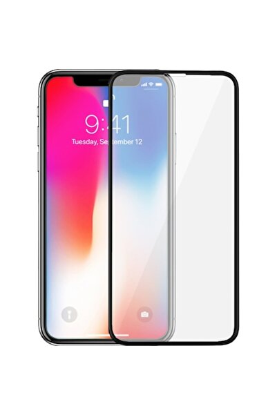 Bibilel Protector de ecran din sticlă securizată pentru iPhone Xs Max, Negru ...